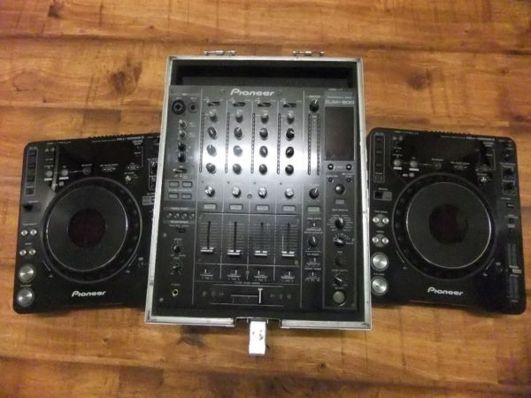 2 x Pioneer CDJ 1000 MK3 + Pioneer DJM 800 Mezclador + Flight Case