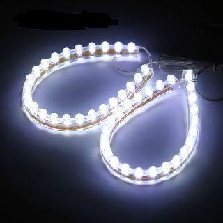 TIRAS LEDS, TIRA DE 24 LED 12V LUZ DIURNA XENON TUNING