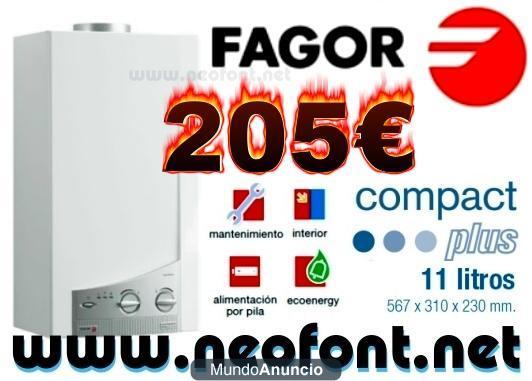 CALENTADOR  A GAS FAGOR FEP 11 PLUS AUTOMATICO