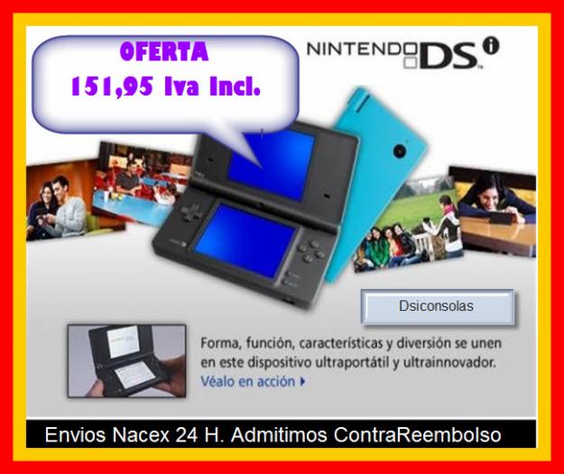 NINTENDO DSI  149,95 Iva incl. Garantia 2 años.