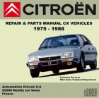 Citroen CX workshop parts manual 1975/1988 Citroën - mejor precio | unprecio.es