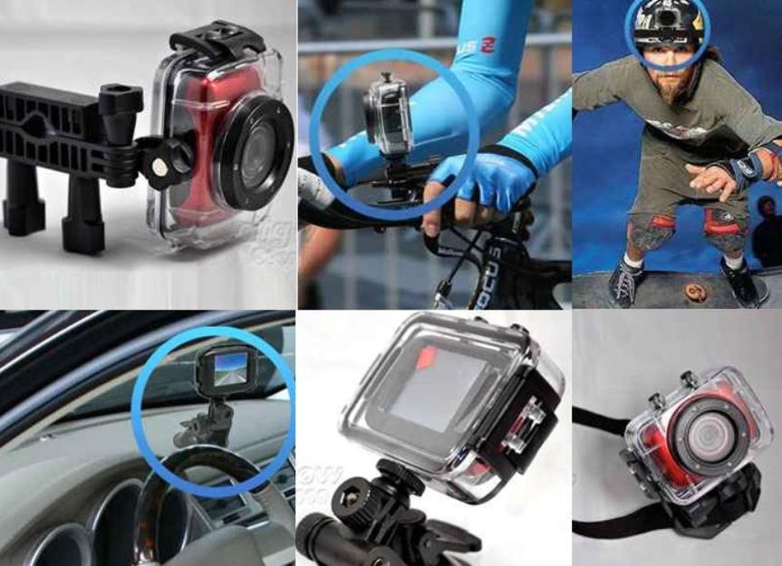 Videocámara Deportiva tipo GoPro con TODOS los accesorios!