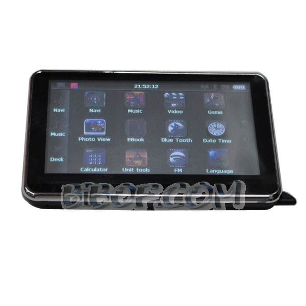 Navegador WinCE 6.0 con bluetooth y transmisor FM, pantalla TFT y 4 GB