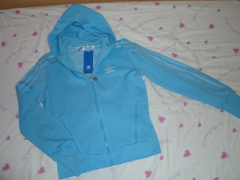 Sudadera adidas azul turquesa