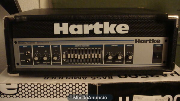 Vendo ampli de bajo HARTKE HA3500 + Pantalla Rockson By Fame
