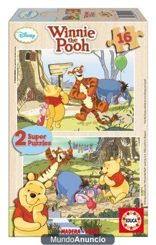Super Puzzles Disney - Juego 2X16 Winnie The Pooh (Educa Borrás - 14956)