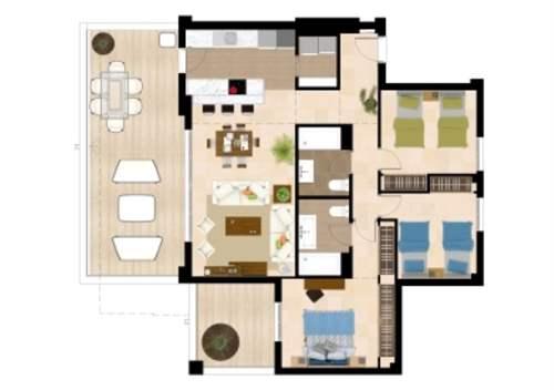 Apartment for Sale in Malaga, Andalucia, Ref# 2888001