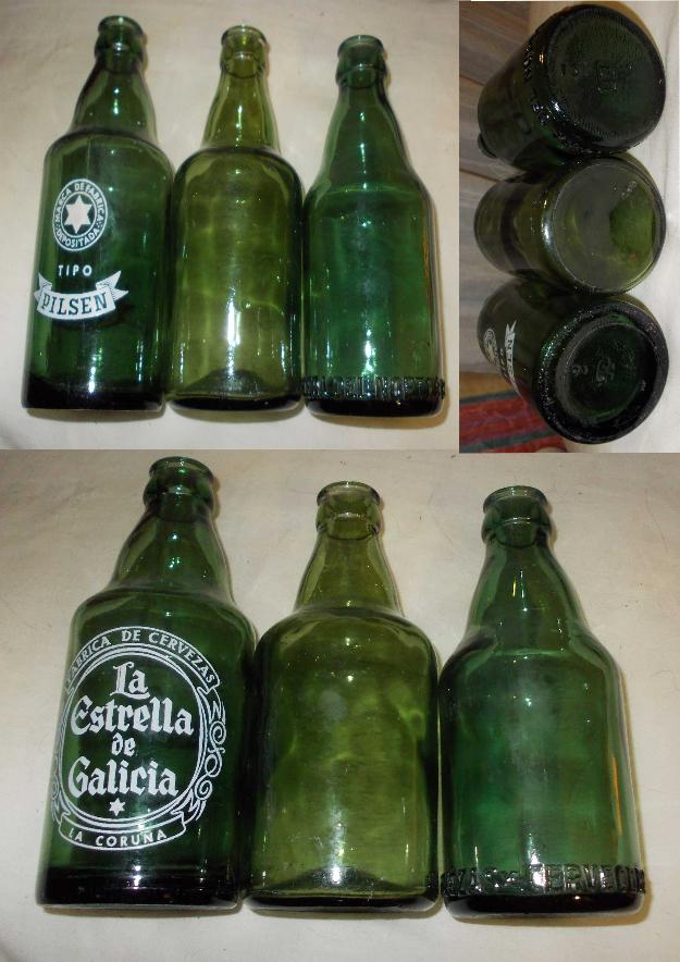 Botella cerveza estrella galicia años 50