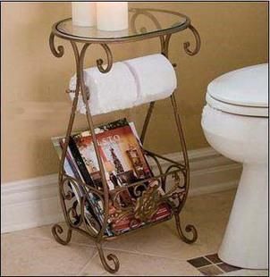 Ouyang de hierro mesa de café, revistero, porta teléfono, mesilla de noche