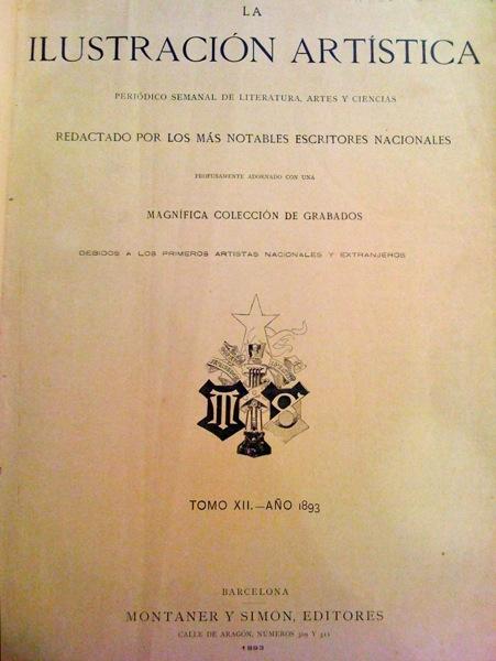 la ilustracion artistica tomo XII año 1893