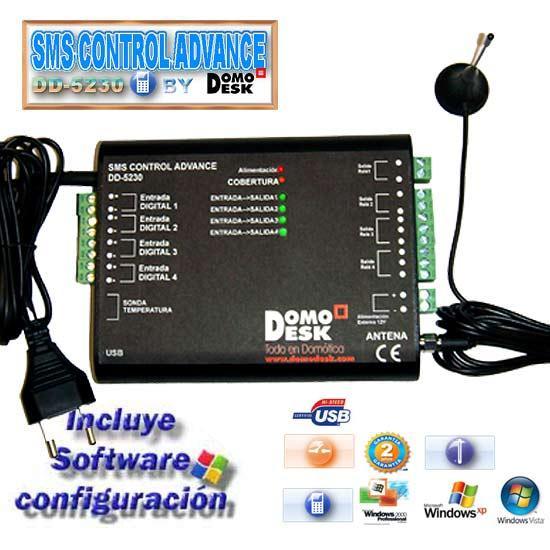 SMS Control ADVANCE USB+ SOFTWARE (ENCENDIDO / ALERTA REMOTO por MÓVIL)