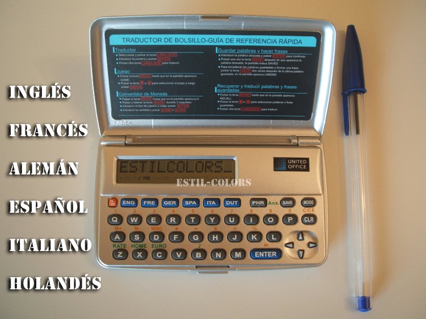 Traductor electrónico de bolsillo varios idiomas