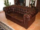 Sofa Chester Dos Plazas de Cuero. - mejor precio | unprecio.es