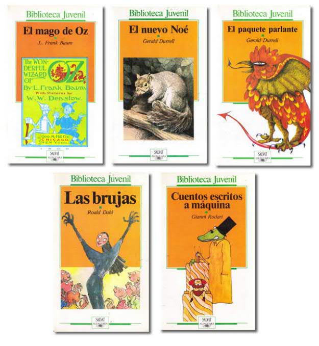 Lote 5 libros Biblioteca Juvenil (Salvat-Alfaguara)