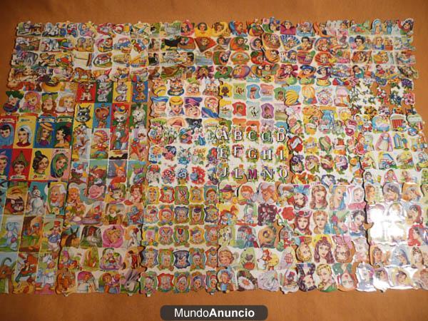 Venta de CROMOS TROQUELADOS españoles y extranjeros. MUÑECAS RECORTABLES..