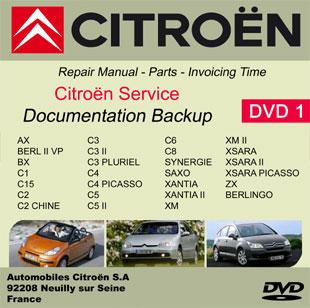 Citroen workshop manual C15 C2 C3 C4 Picasso C5 C6 C8