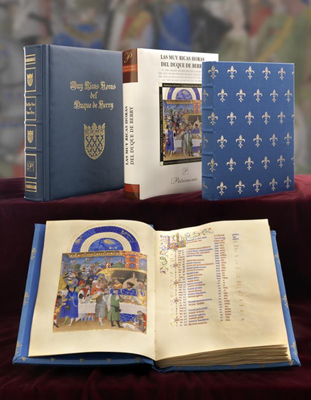 Les tres riches heures du duc de berry. patrimonio ediciones, serie oro. impecable,.