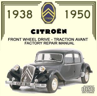 Citroen traction avant workshop manual 1938/1950 Citroën