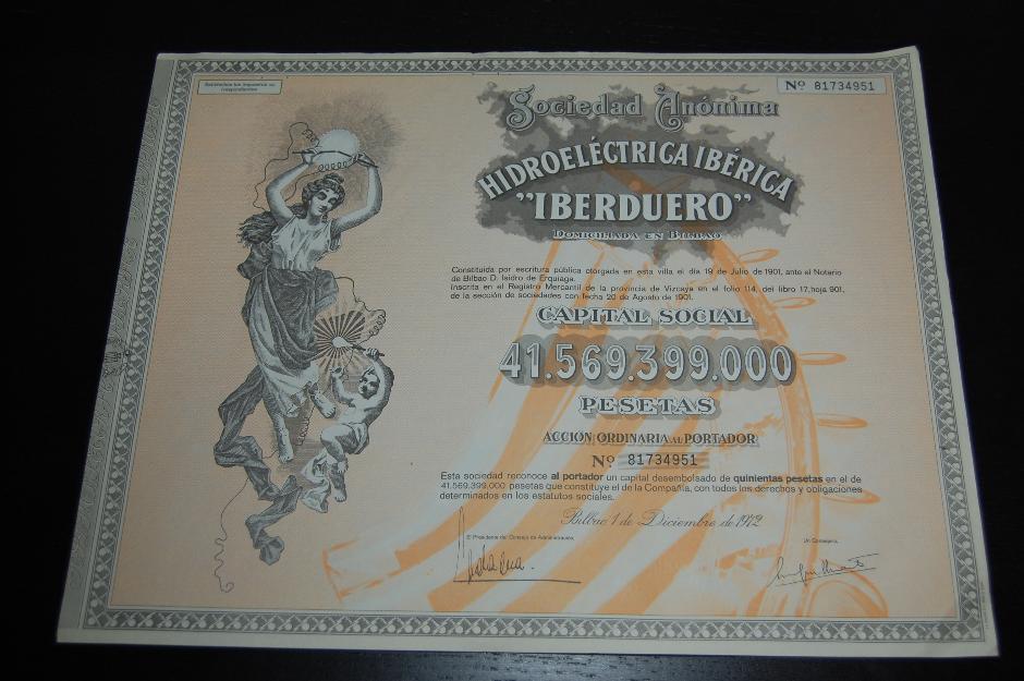 Acciones antiguas iberduero.