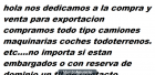 688350620 compro vehiculos intransferibles para exportacion - mejor precio | unprecio.es