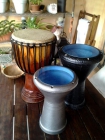 Set de 3 tambores de percusión africana - mejor precio | unprecio.es