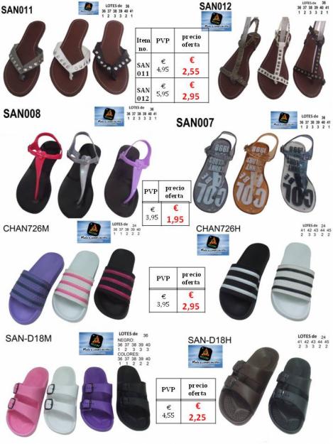 Sandalias y Chanclas en oferta liquidación