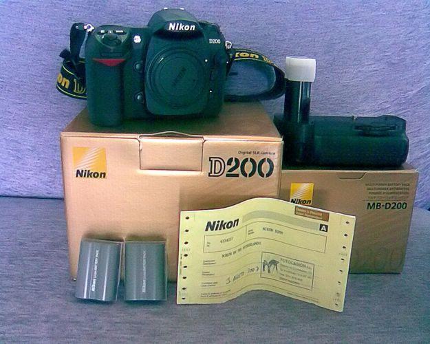 nikon d200,grid,2 baterias y garantia finicon