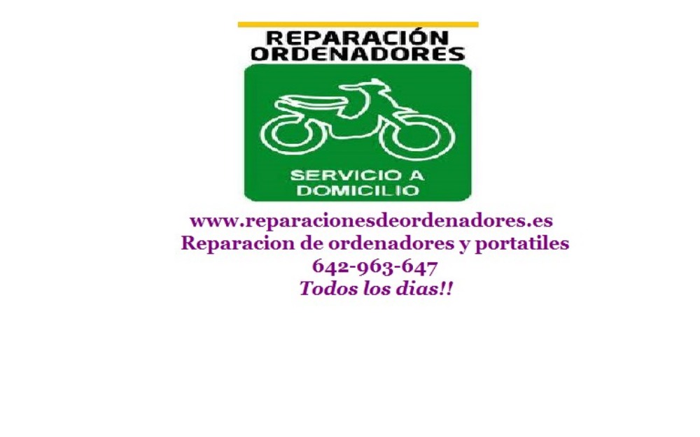 Reparacion de ordenadores  portatiles a domicilio Madrid