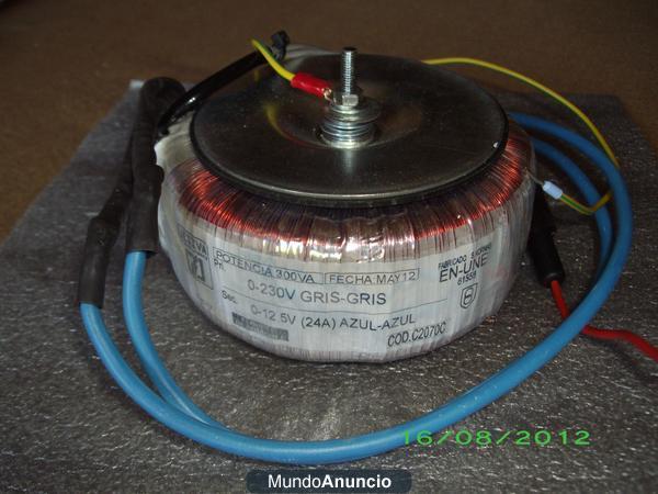 TRANSFORMADOR TOROIDAL 300 VATIOS 1 X 12,5 V - 24 AMP