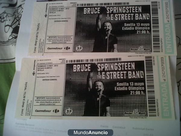 vendo bolis bic y regalo dos entradas de bruce springsten