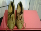 zapatos vintage tacón nuevos gris marengo 38 - mejor precio | unprecio.es