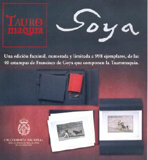 facsimil la tauromaquia de goya