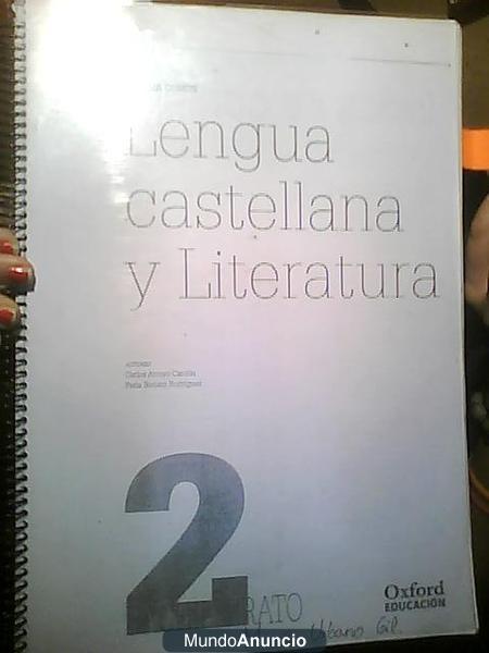 libro de 2º bto de lengua castellana y literatura
