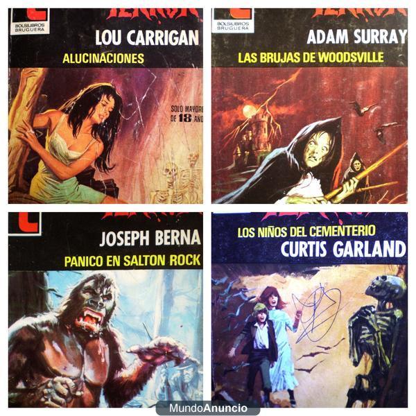 venta de 15 novelas de terror de editorial bruguera