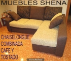 CHAISELONGUE TAPIZADA CAFE Y TOSTADO POR 399€ - mejor precio | unprecio.es