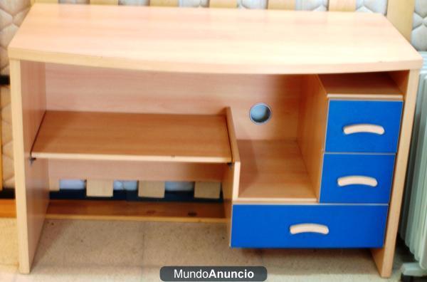 Mesa de Ordenador Escritorio Conjunto Juvenil Habitacion Despacho Oficina