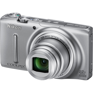 Nikon Coolpix S9500 Silver - 18Mp Slim Super Zoom Digital Compact Camera, WiFi, 22x Optica