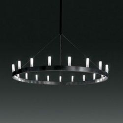 Fontana Arte Colgante chandelier 14x40w e14 d.900 nero opaco - iLamparas.com