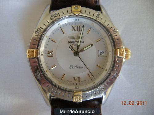 BREITLING CALLISTO ss y el oro con 3 correas, impresionantes