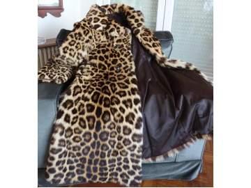 abrigo autentico de leopardo