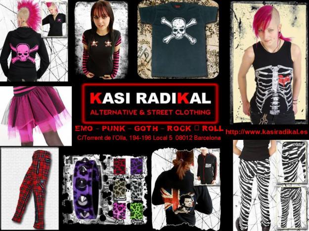 KASI RADIKAL-ROPA EMO-PUNK-SCENE-GOTH-ROCK (TIENDA FISICA Y ONLINE)