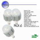 3 x Bombillas LEDs E27 10w 120º Blanco Día 220v - mejor precio | unprecio.es
