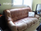 SOFA DE PIEL COLOR CARAMELO - mejor precio | unprecio.es