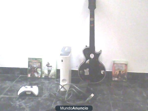 Vendo Xbox 360 + mando + juegos + disco duro 20gb