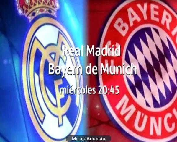 Bolis bic por 4 entradas Madrid-Bayern semifinales Champions.