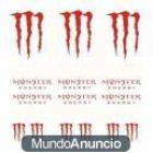 kit pegatina monster energy coche moto sticker vinilo personalizado adhesivo - mejor precio | unprecio.es
