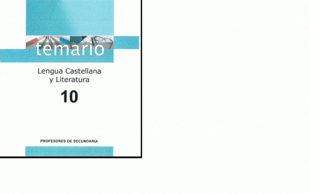 Vendo BUEN temario LENGUA (LIBROS, y/o PDF, y/o DOC/Word)