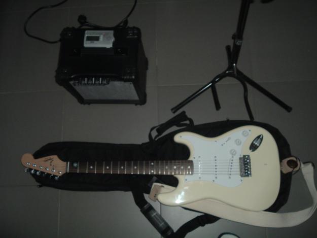 guitarra eléctrica SQUIER con Amplificador IBANEZ