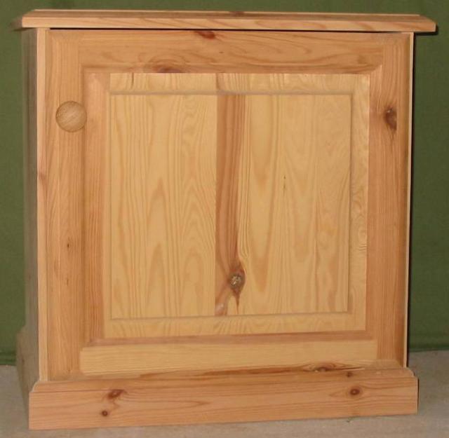Mesa televisor 1 puerta de pino macizo