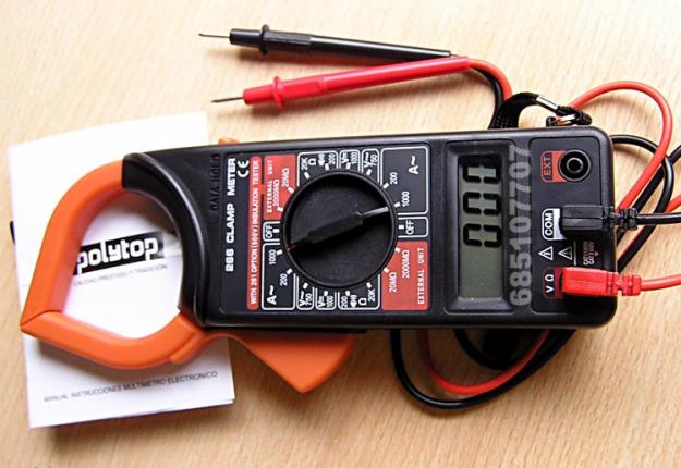 Polimetro tester medidor digital con pinzas, electronica, electricidad